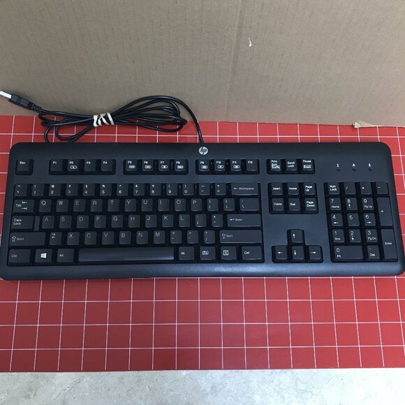 HP Black Wired Keyboard SK-2025 - Picture 1 of 6